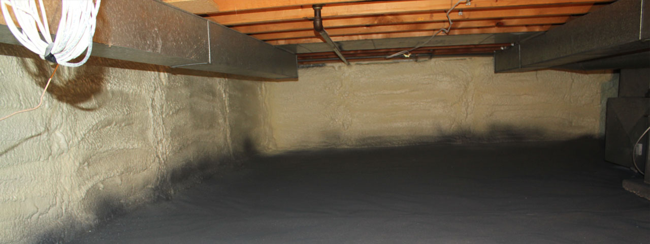 Clearwater spray foam insulation for crawl spaces
